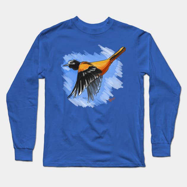 An Oriole for Dad Long Sleeve T-Shirt by Dustin Resch